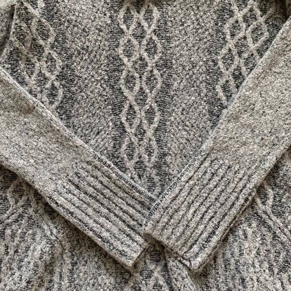 Anthropologie Ruby Moon Sweater Cowl Swing Gray Fuzzy Soft Sweater Size Small - Picture 5 of 12